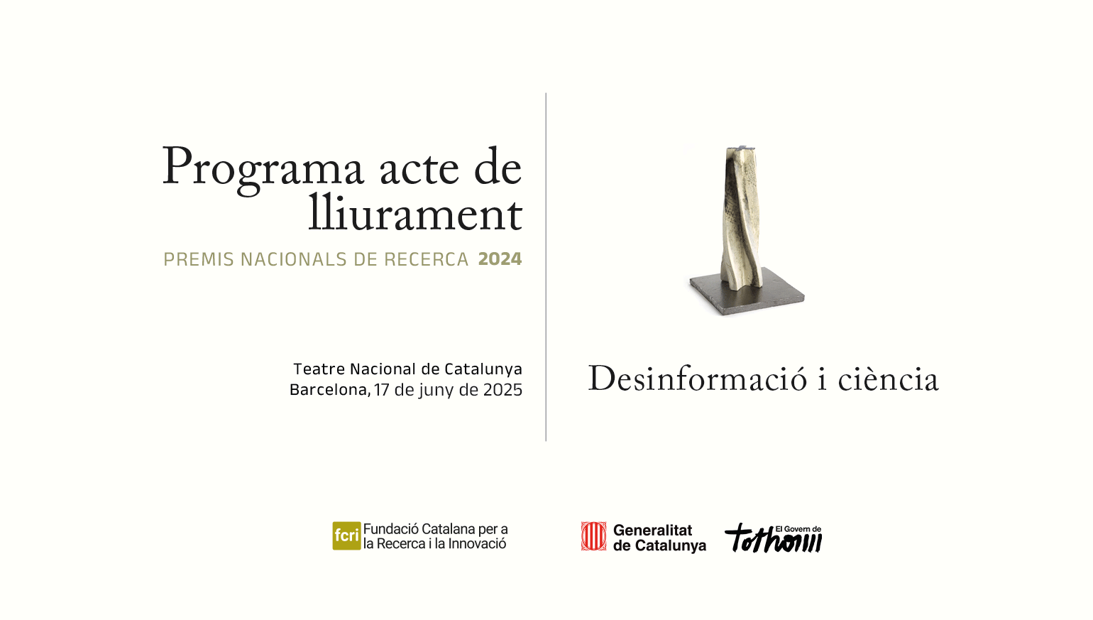 Icona del premi Nacional de Recerca